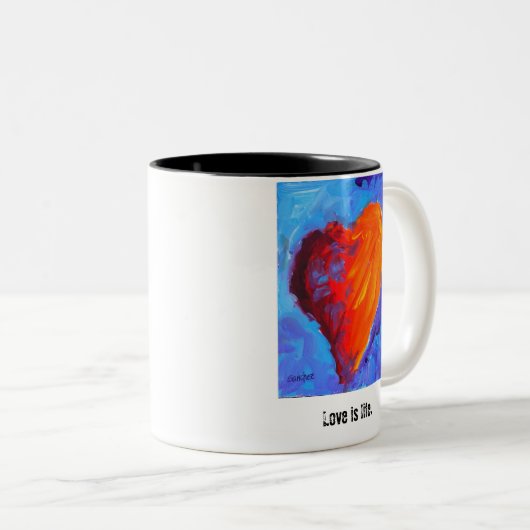 Grote en heldere mok (Voorkant rechts)