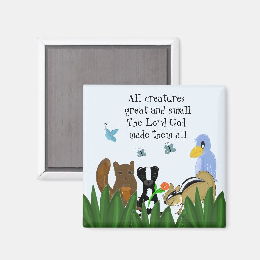 Grote en kleine creaties magneet (Voorkant / Achterkant)