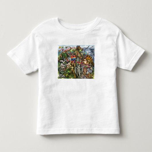 Grote en kleine dieren kinder shirts (Voorkant)