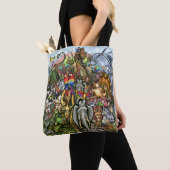 Grote en kleine dieren tote bag (Dichtbij)