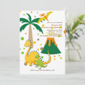 Grote en kleine dinosaurussen kaart (Staand voorkant)