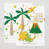 Grote en kleine dinosaurussen kaart (Voorkant / Achterkant)