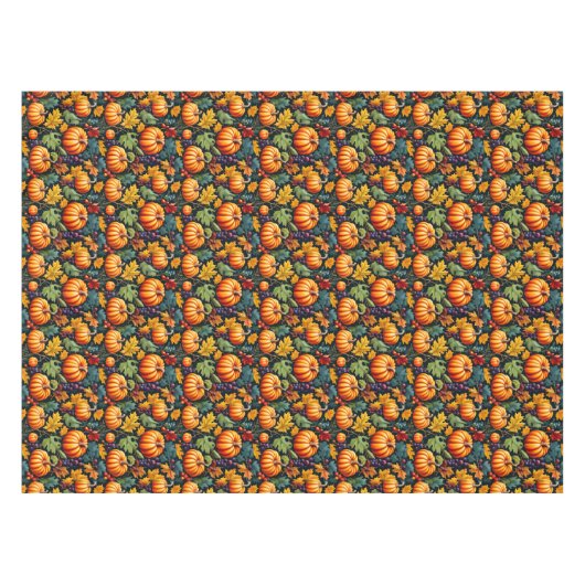 Grote en kleine Herfst pompoenen Tafelkleed (Voorkant (Horizontaal))