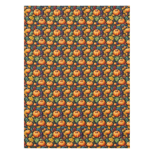 Grote en kleine Herfst pompoenen Tafelkleed (Voorkant)