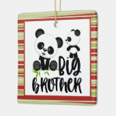 Grote en kleine kaartenkaartjes met Big Brother Qu Keramisch Ornament (Links)