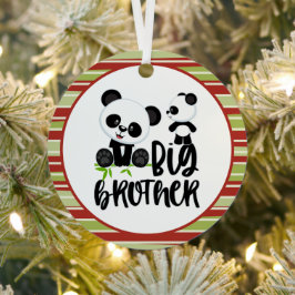 Grote en kleine kaartenkaartjes met Big Brother Qu Metalen Ornament