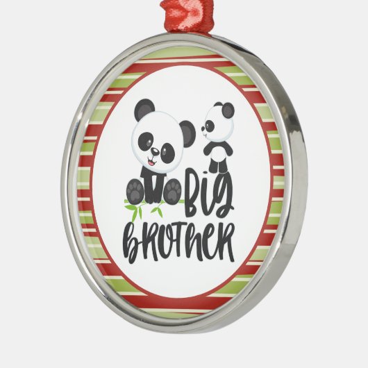 Grote en kleine kaartenkaartjes met Big Brother Qu Metalen Ornament (Links)