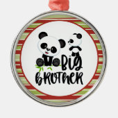 Grote en kleine kaartenkaartjes met Big Brother Qu Metalen Ornament (Voorkant)