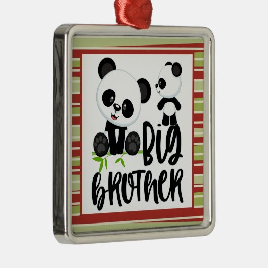 Grote en kleine kaartenkaartjes met Big Brother Qu Metalen Ornament (Rechts)