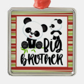 Grote en kleine kaartenkaartjes met Big Brother Qu Metalen Ornament (Voorkant)