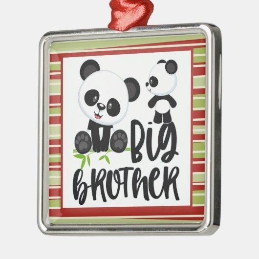 Grote en kleine kaartenkaartjes met Big Brother Qu Metalen Ornament (Links)