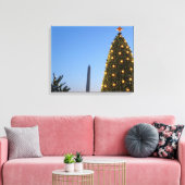 Grote en kleine kerstbomen II-feestdag in DC Canvas Afdruk (Insitu (Woonkamer))