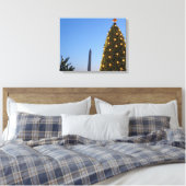 Grote en kleine kerstbomen II-feestdag in DC Canvas Afdruk (Insitu (Slaapkamer))