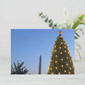 Grote en kleine kerstbomen II-feestdag in DC Feestdagenkaart (Staand voorkant)