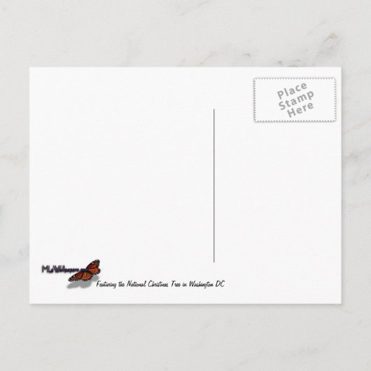 Grote en kleine kerstbomen II-feestdag in DC Feestdagenkaart (Achterkant)