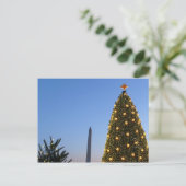 Grote en kleine kerstbomen II-feestdag in DC Feestdagenkaart (Staand voorkant)
