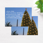 Grote en kleine kerstbomen II-feestdag in DC Visitekaartje (Bureau)