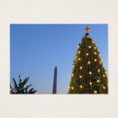 Grote en kleine kerstbomen II-feestdag in DC Visitekaartje (Achterkant)