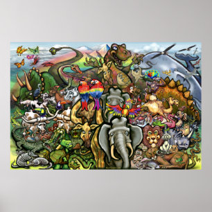 Grote en kleine Posters dieren