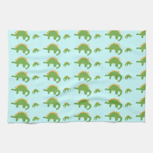 Grote en kleine Stegosaurus handdoek