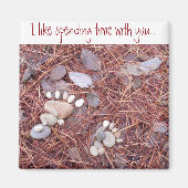 Grote en kleine voetafdruk magneet (Voorkant)