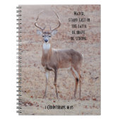 Grote en mooie Wilde Buck Deer Prayer Journal Notitieboek (Voorkant)