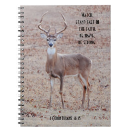 Grote en mooie Wilde Buck Deer Prayer Journal Notitieboek