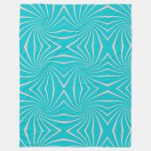 Grote en warme deken met een mooi blauw patroon sc (Voorkant)