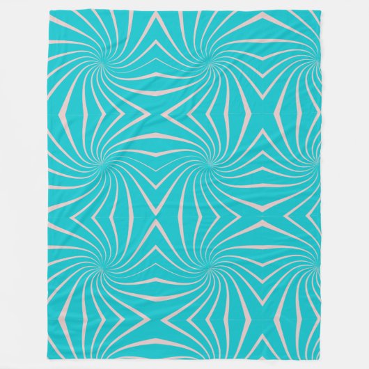 Grote en warme deken met een mooi blauw patroon sc (Voorkant)