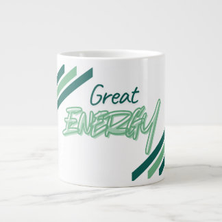 Grote Energie Groene Esthetische Typografie koffie Koffiekop