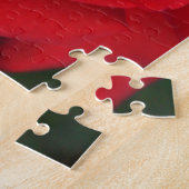 Grote enkele rode rog dicht legpuzzel (Zijkant)