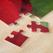 Grote enkele rode rog dicht legpuzzel (Zijkant)