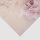 Grote etherische roze bloemenboeket decoupage tissuepapier (Detail)