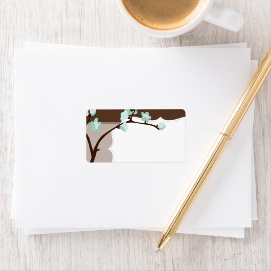 GROTE ETIKETZEGELS :: kersenbloesems 4L Etiket (Insitu)