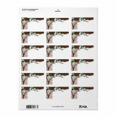 GROTE ETIKETZEGELS :: kersenbloesems 4L Etiket (Full Sheet)