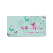 GROTE ETIKETZEGELS :: Vlinders 5 Etiket (Voorkant)