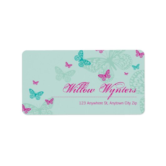 GROTE ETIKETZEGELS :: Vlinders 5 Etiket (Voorkant)