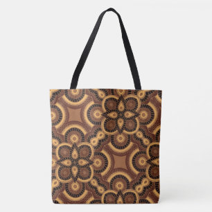 Grote etnische geometrische Canvas tas