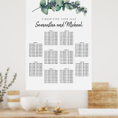 Grote Eucalyptus Berry 10-tabel Zitdiagram Poster (Keuken)