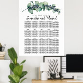 Grote Eucalyptus Botanische 20-tabelzentabel Poster (Thuiskantoor)