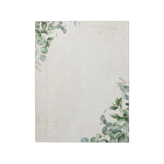 Grote eucalyptus notitieblok (Linkerzijde)