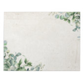 Grote eucalyptus notitieblok (Voorkant)