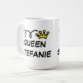 Grote extra grote koffie-mok voor koninginnen koffiemok (Voorkant links)