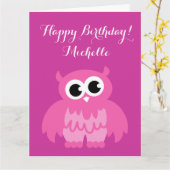 Grote extra grote verjaardagskaart met naam voor m kaart (Gele Bloem)