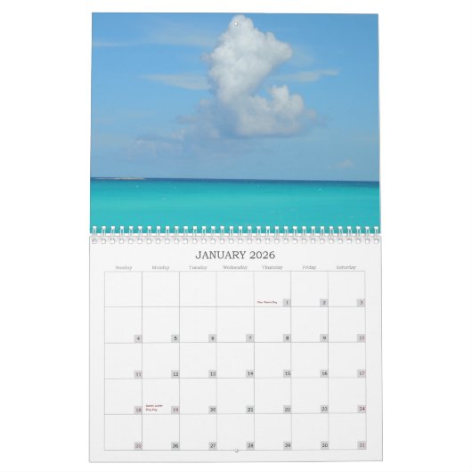 Grote Exuma, Bahamas Calendar Kalender (Jan 2026)