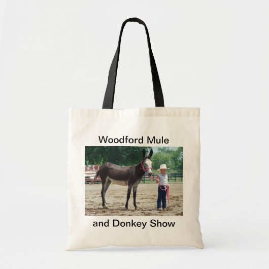 Grote ezel tote bag (Voorkant)