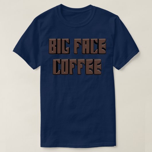 GROTE FACE COFFEE T-SHIRT (Design voorkant)