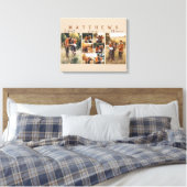 Grote familie collage foto canvas afdruk (Insitu (Slaapkamer))