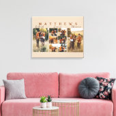 Grote familie collage foto canvas afdruk (Insitu (Woonkamer))