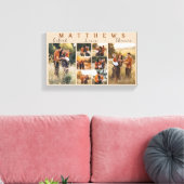 Grote familie collage foto canvas afdruk (Insitu (Woonkamer))